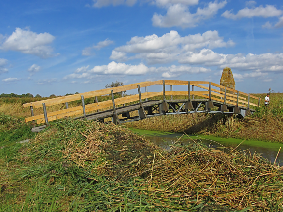 Bridge over drainage channel