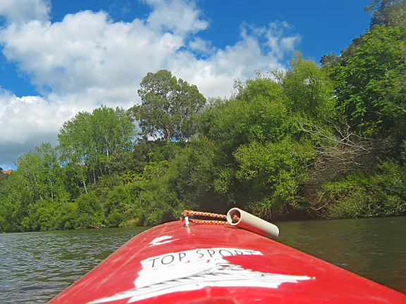 Whanganui River Journey, February, 2015, just after starting