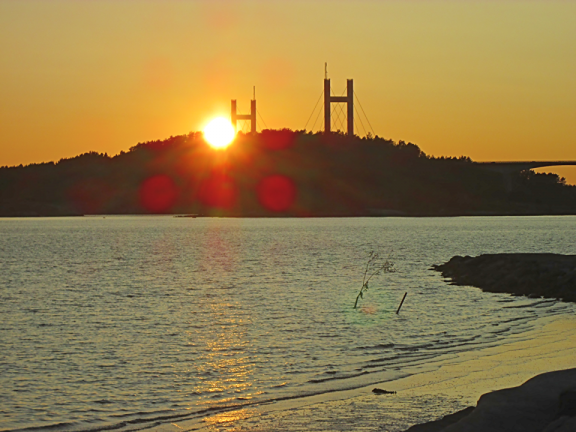 Stenungsund Bridge and Sunset