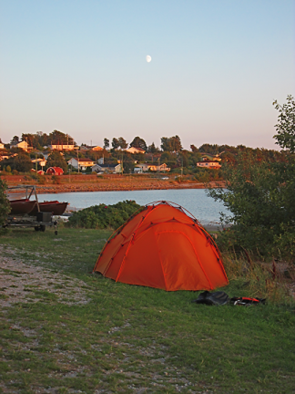 Stenungsund Tent and Moonrise