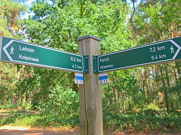 Misleading Signs. Klaistow was becoming more, Lehnin less distant